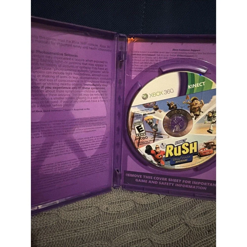 Kinect Rush A Disney Pixar Adventure Xbox 360 Game Disc Excellent Condition
